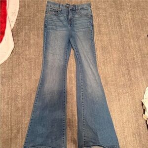 Women's Blue Flared Jeans